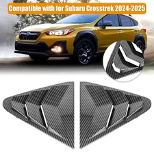 Rear Side Window Quarter Louver Shutter Frame Trim for Subaru Crosstrek 2024-25