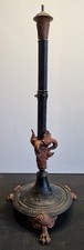 Antiker Guss-Leuchter/ Tischleuchten-S&auml;ule P.L. Vom Baur Offenbach a.M (Bastler)