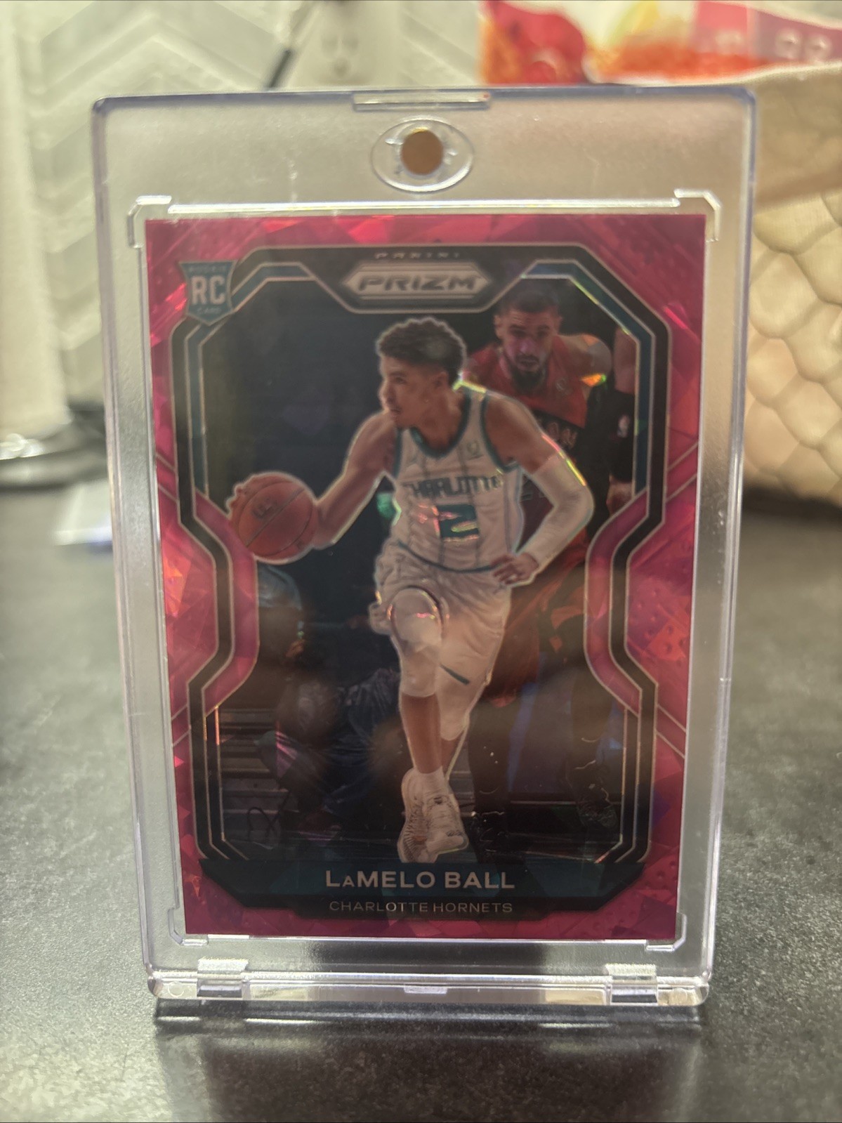 Lamelo Ball 2020-21 Prizm #278 Pink Ice Prizm ROOKIE Charlotte Hornets RC