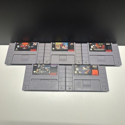 Super Nintendo (SNES) Video Game Bundle [Lot of 5 Tested]