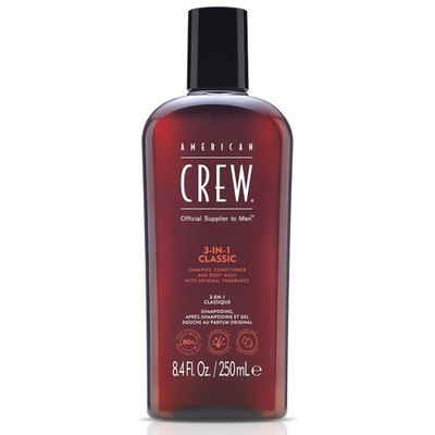 AMERICAN CREW Classic Shampoo Conditioner Body Wash 3-in-1 Männer 250 ml