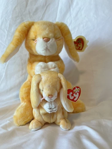 "RARE" Vintage 2001 Ty Beanie Buddy & Baby GRACE The Praying Bunny Lot - MWMTs