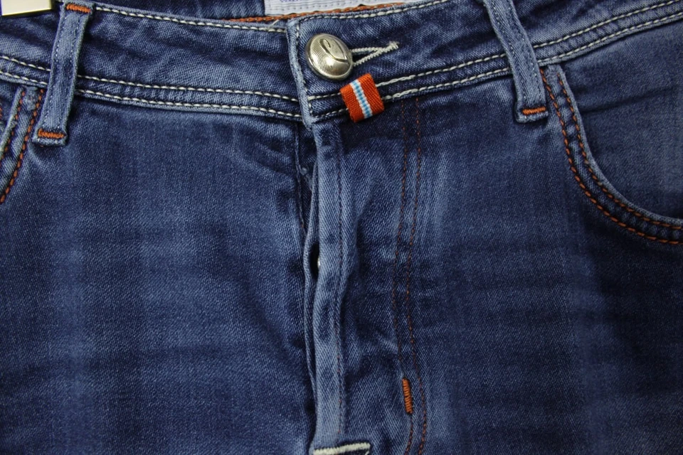 Jeans JACOB COHEN Denim Azul Estilo 688 Hechos a Mano Talla 31 Foto 4 de 4