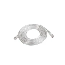 Clear Crush-Resistant Oxygen Tubing, 25', Standard Connector, 2pk