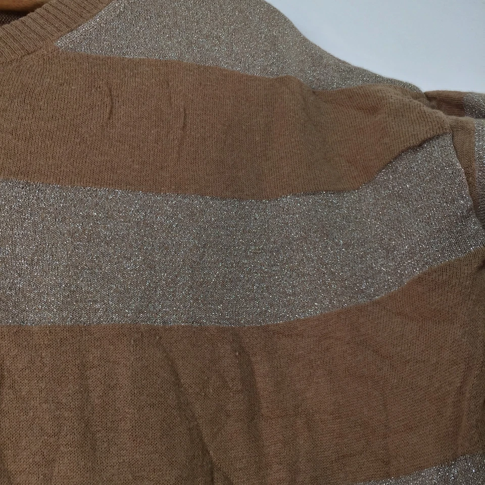 French Connection Mujer Jersey Punto XS Marrón Rayas Manga Larga 116967 Foto 3 de 4