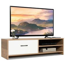 TV Stand for TVs up to 55 Inches Wooden TV Console Table Entertainment Center