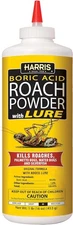 HARRIS Boric Acid Roach and Silverfish Killer Powder w/Lure for Insects (16oz)..