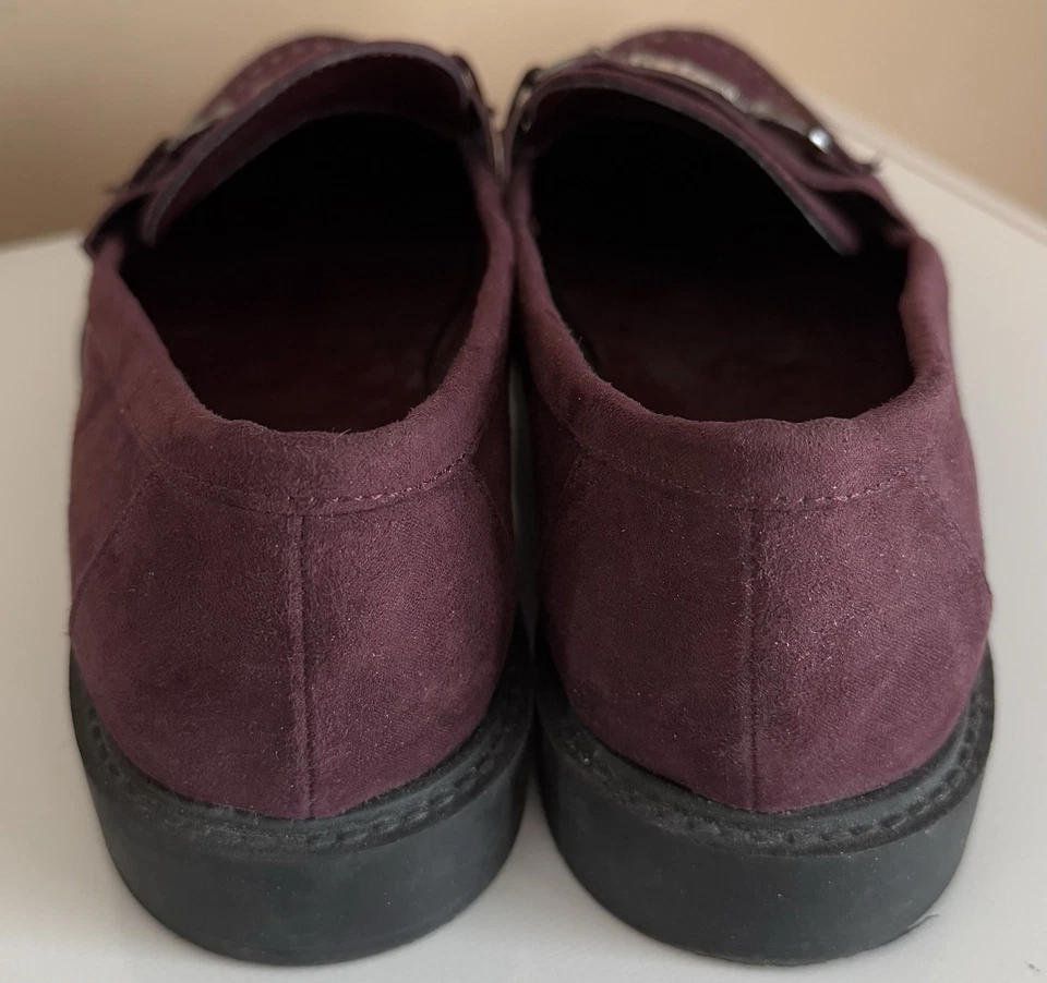 MOCASINES TOMMY HILFIGER MUJER TALLA 10M GAMUZA MORADA Foto 4 de 4