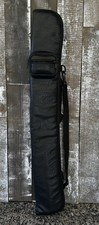 Black Pool Cue Stick Case With Plush Lining With Tweeten Master Billiard Chalk