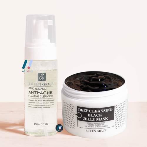 EILEEN Facial Wash Anti-Acne Foaming Cleanser Pores Blackheads Moisture 150ml - Picture 9 of 45