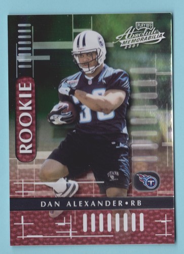 2001 Playoff Absolute Memorabilia RC Dan Alexander Titans #114 348/1750 - Picture 1 of 2