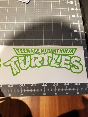 Teenage Mutant Ninja Turtles Logo Vinyl Car / Wall Decal Color Choice TMNT