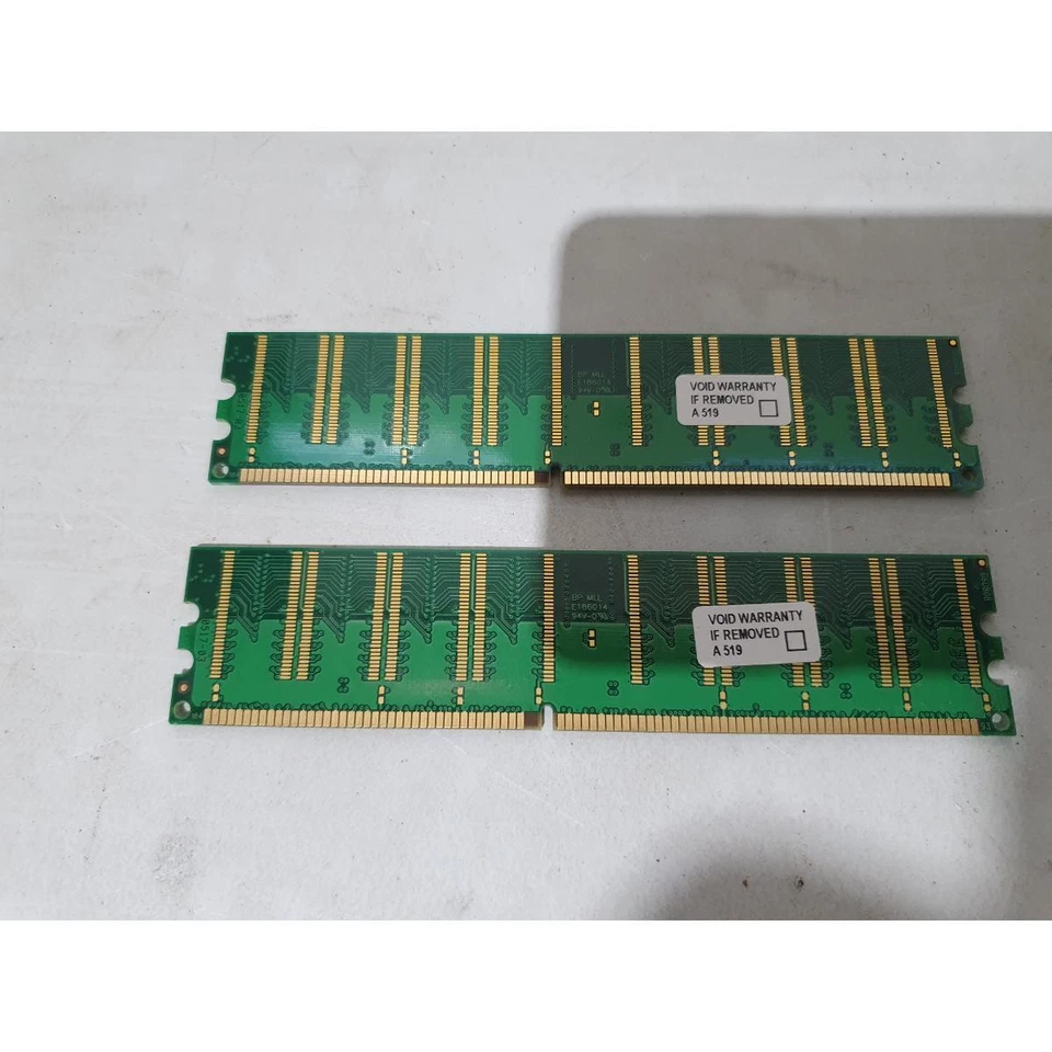 Lot of 2 Micron MT8VDDT6464AG-40BDB Memory DDR2 RAM (2 x 512MB) PC3200 2800MHz - Image 3 of 4