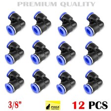 12 PC Tube OD 10mm 3/8'' Elbow Union Pneumatic Quick Connector Air Fittings Pus