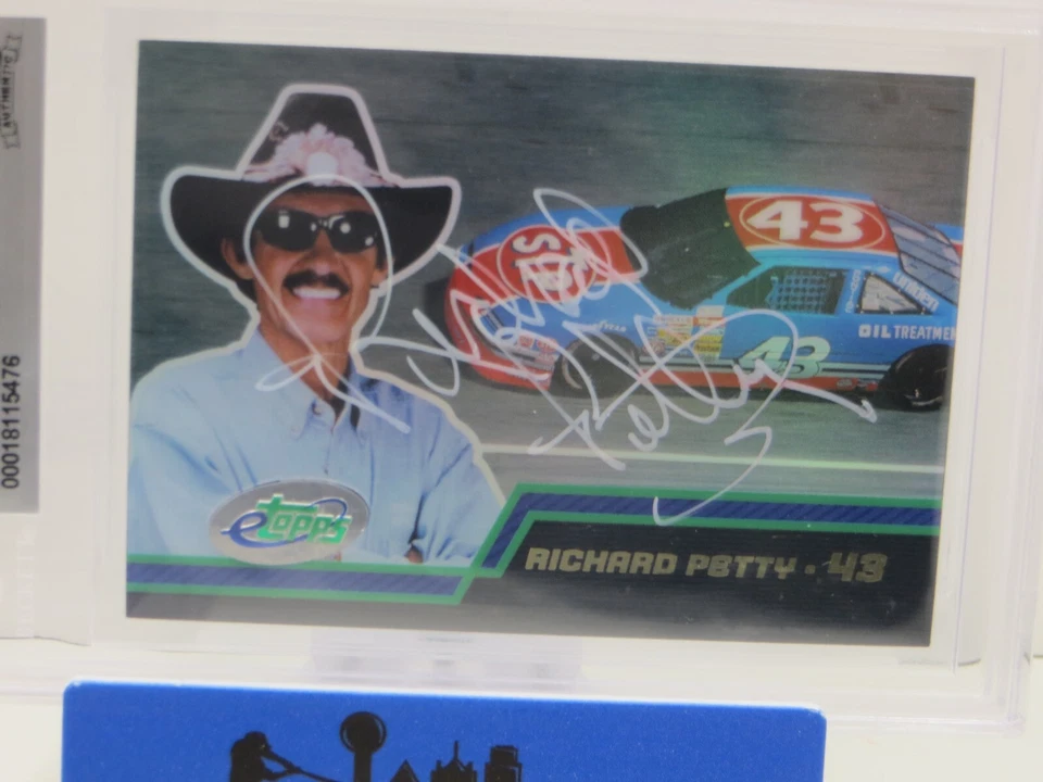 RICHARD PETTY SIGNED 2003 ETOPPS #25 BGS BAS SLAB Nascar THE KING - Image 2 of 4