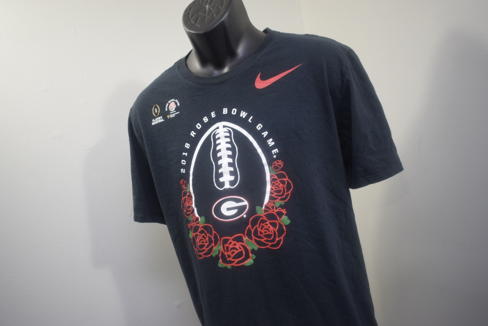 Nike UGA Georgia Bulldogs T Rose Bowl Game Athletic Cut Short Sleeve Mens  XL | eBay