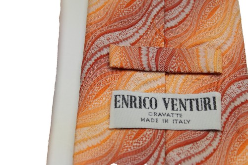 Foulard Enrico Milano – 100% Soie – Motif Argyle Noir Et Gris – Neuf Avec étiquettes