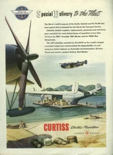 Special Delivery to the Fleet - Curtiss Wright PB2M Mars ad 1945 NY