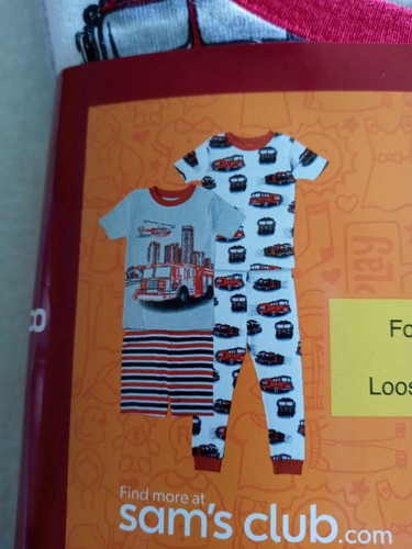 New Boys Members Mark 4-Piece Favorite Pajamas Size 8 Fire Truck Pattern NWT - Picture 3 of 4