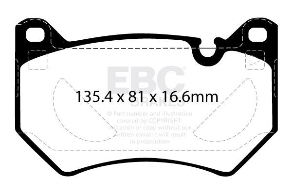 EBC DP42436R  Yellowstuff Brake Pad Set