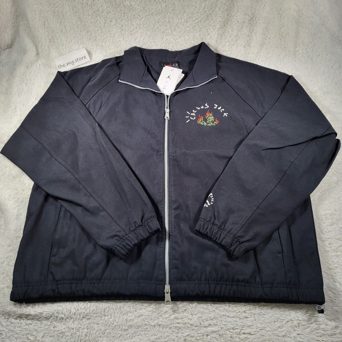 Air Jordan x Travis Scott Cactus Jack Mens Woven Jacket Air Jordan x Travis Scott Cactus Jack Mens Woven Jacket