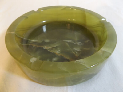 16cm ! Aschenbecher/ashtray ONYX Marmor/marble SELTEN/SELDOM 70er/70`s NEU/NEW !