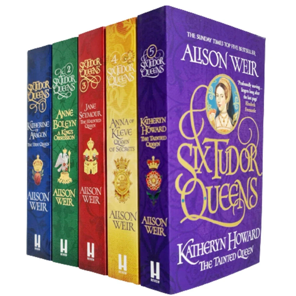 Alison Weir Six Tudor Queens 5 Books Collection Set Anna of Kleve, Jane Seymour