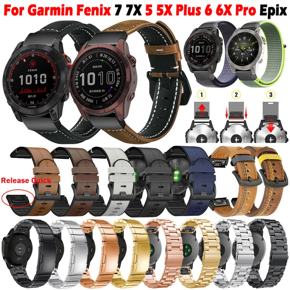 26 22mm Quickfit Bracelet bracelet pour Garmin Fenix 7x 7 6x 6pro 5 5xplus  3hr Epix Easyfit Silicone Smartwatch Bracelet Bracelet-a