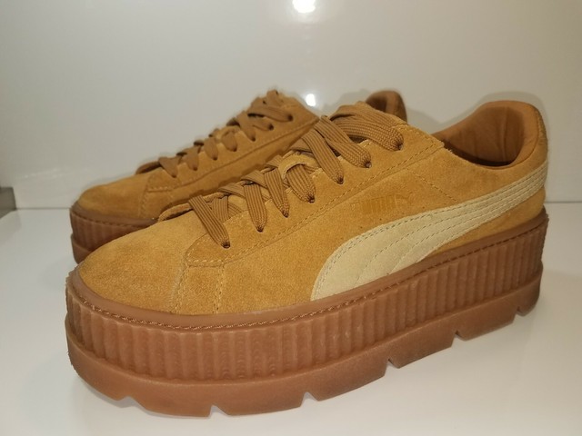 fenty by rihanna suede cleated creeper