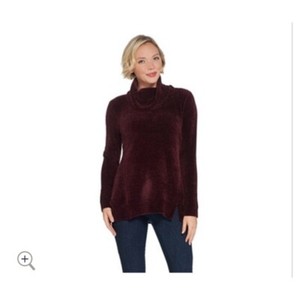 chenille turtleneck sweater