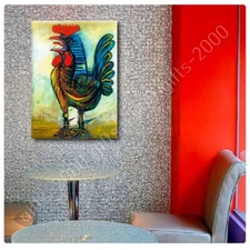 The Rooster by Pablo Picasso | Ready to Hang Canvas | Wall art artwork print