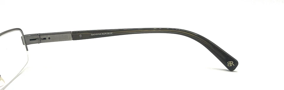 Monturas rectangulares de metal plateado Banana Republic Trevor 54-20 140 nuevas Foto 3 de 4