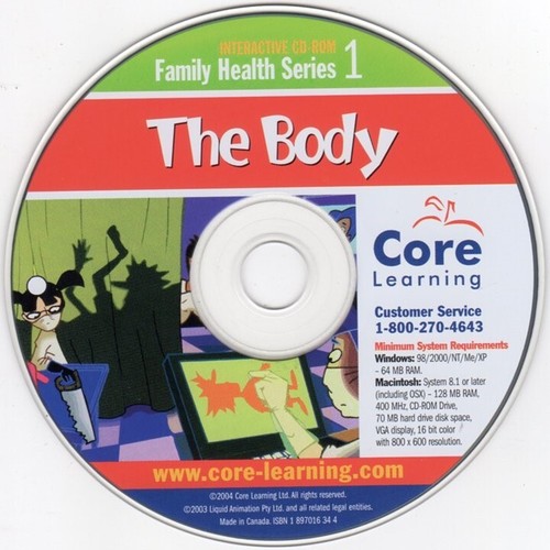 Family Health Series: The Body (CD, 2004) Win/Mac -NEW CD in SLEEVE - 第 1/4 張圖片