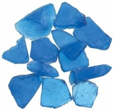 Darice Sea Glass Gems 1lb-Dark Blue
