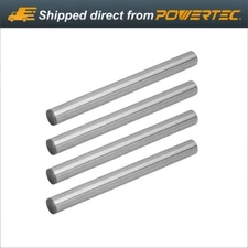 POWERTEC 71473 - 4pcs Hardened Steel Dowel Pins 3/8 x 4" for Accurate Alignment