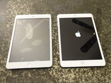 Apple iPad mini A1432 2 Tablets For Parts, One Turns On But Locked Bundle GS14