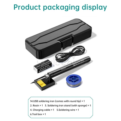 Kit de soldador inalámbrico tipo C soldador portátil recargable - Imagen 15 de 21