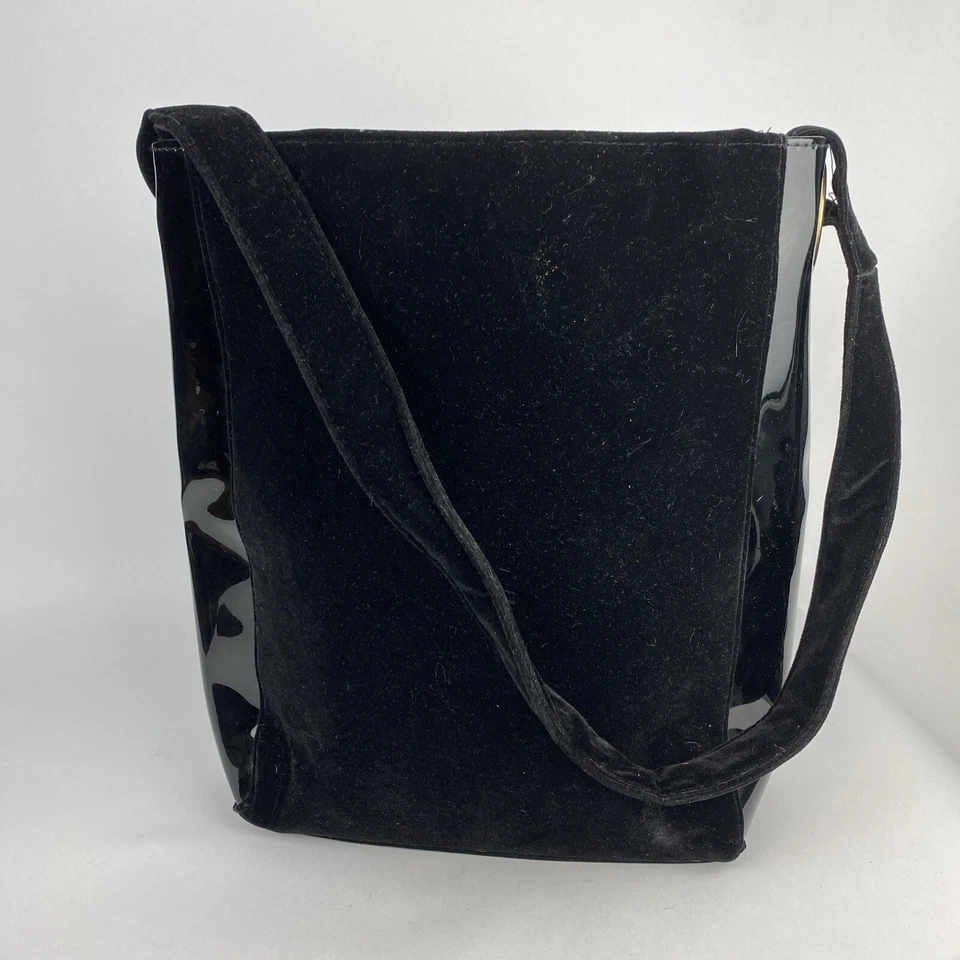 Bolso de Hombro Carolina Herrera Good Girl Terciopelo Negro - Diseño Asa Superior Foto 4 de 4