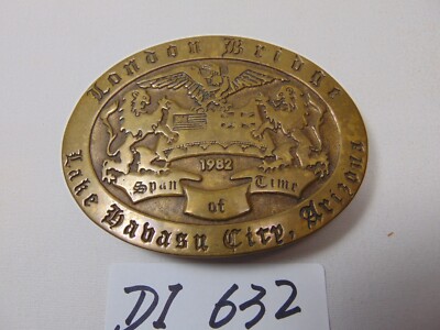 Lake Havasu Arizona AZ Commemorative Vintage Belt Buckle London Bridge  # 54