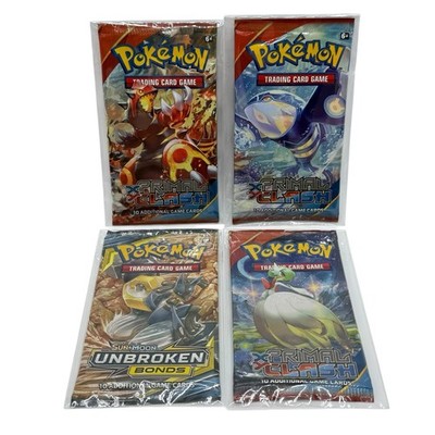 !LEER! POKEMON XY PRIMAL CLASH & UNBROKEN BONDS BOOSTERVERPACKUNG KEINE KARTEN