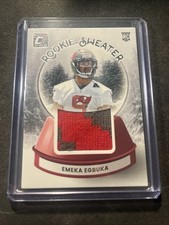 Emeka Egbuka - 2025 Donruss Football Rookie RC Sweater #SWE-EEA 2 Color Patch