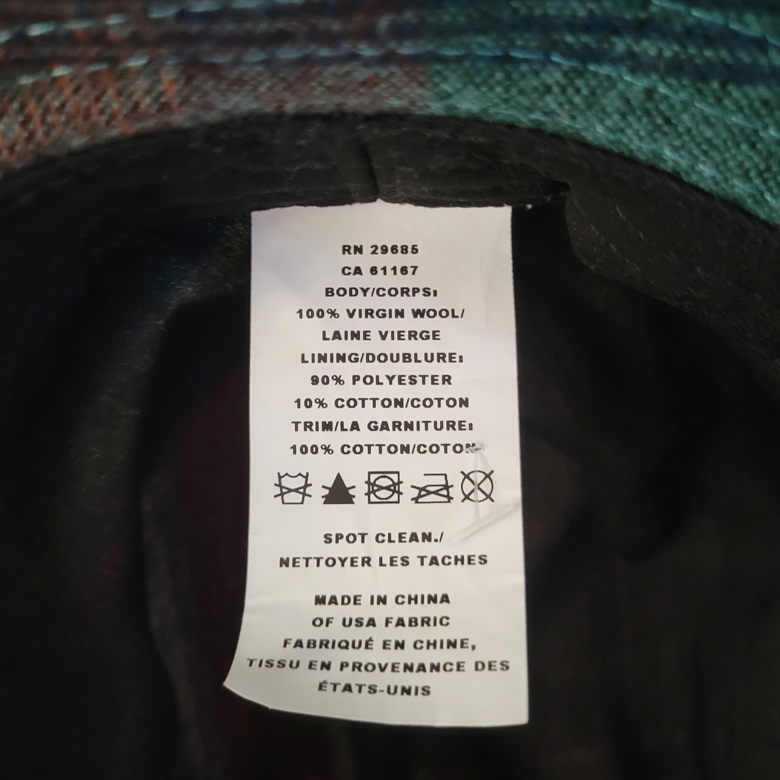 Pendleton Bucket Hat Multicolor Patchwork Plaid 1… - image 8