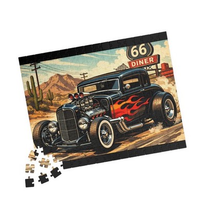 Vintage Hot Rod Flames Puzzle | 252 Piece Classic Car Jigsaw
