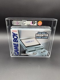 Game Boy Advance SP Pearl Blue VGA 85+ Graded New Sealed Bundle Wata Psa Cgc