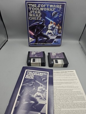 Star Wars Chess CIB W/ Manual -3.25 Disk Disc for The 486 PC IBM 