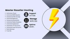 Master Reseller Web hosting LightSpeed Fast Unlimited Cpanel/whm SSL softaculous