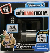 Big Bang Theory Tiny TV Classics Real Working Mini TV And Remote Arcade Toys NIB
