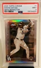 Shohei Ohtani 2025 Topps Chrome Sepia Refractor, PSA 9, Dodgers ⚾️🔥🦄🇯🇵