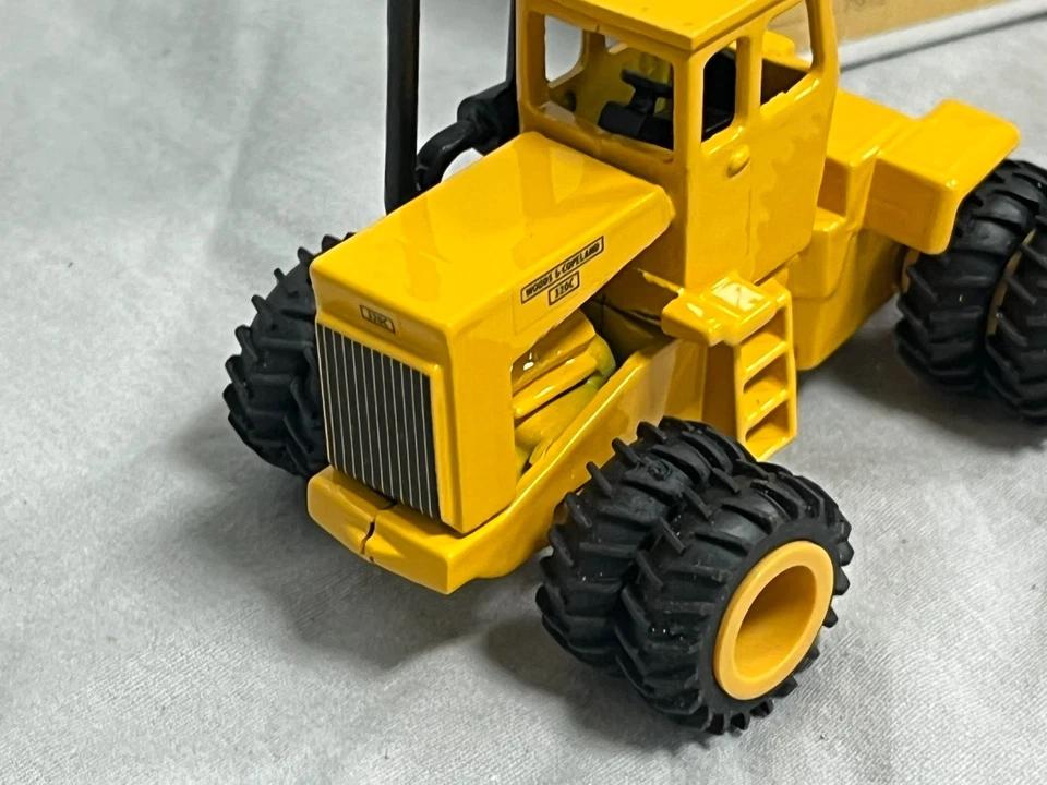 Woods & Copeland 320C 4WD Tractor Long Creek Toys 1:64 w Duals Yellow - Image 4 of 4