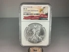 2016 AMERICAN SILVER EAGLE NGC MS70 30TH ANNIVERSARY Eagle Label
